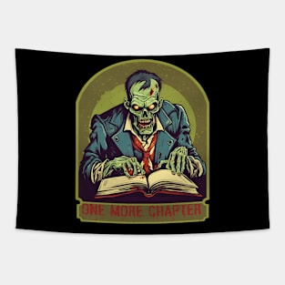 Zombie reading book Tapestry