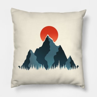 Adventure In The Mountains Art I Pillow