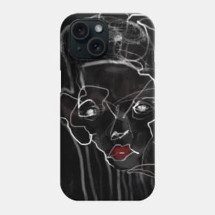 Line Art Face Phone Case