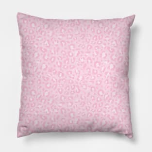 Soft Pink Leopard Print Pattern Pillow