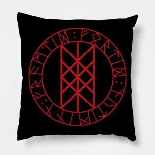 Web of Word - The Viking symbol of destiny Pillow