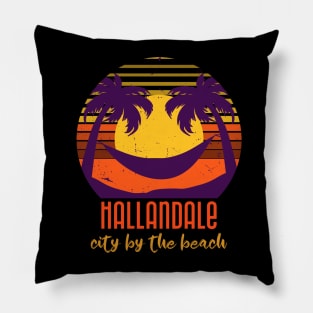 Hallandale City By the Beach Pillow