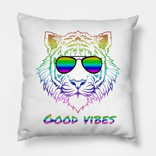 Good Vibes Pillow by Rebo Boss