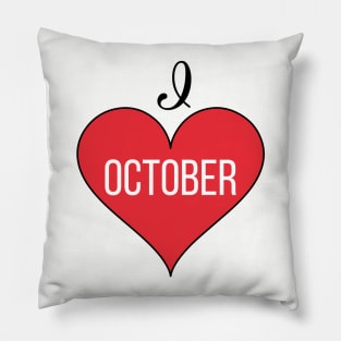 I lOVE October Pillow