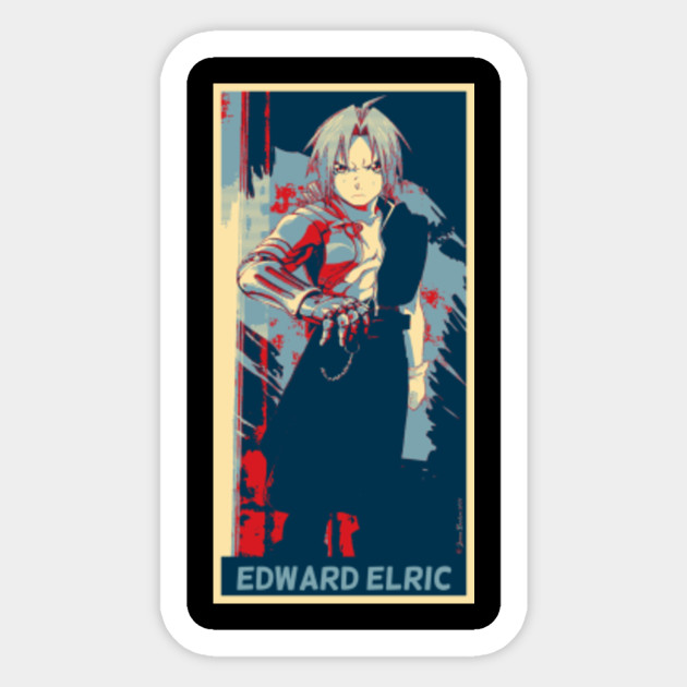 Edward Elric With Hopestyle Full Metal Alchemist Sticker