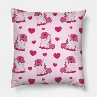 Cute Valentine Unicorn pattern Pillow