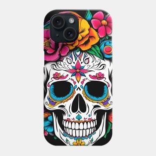 Mexican catrina skull Phone Case