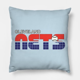 Cleveland Nets Defunct Tennis Team Pillow