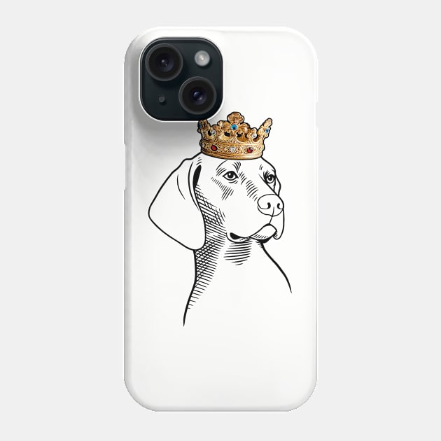 Plott Hound Dog King Queen Wearing Crown Phone Case by millersye