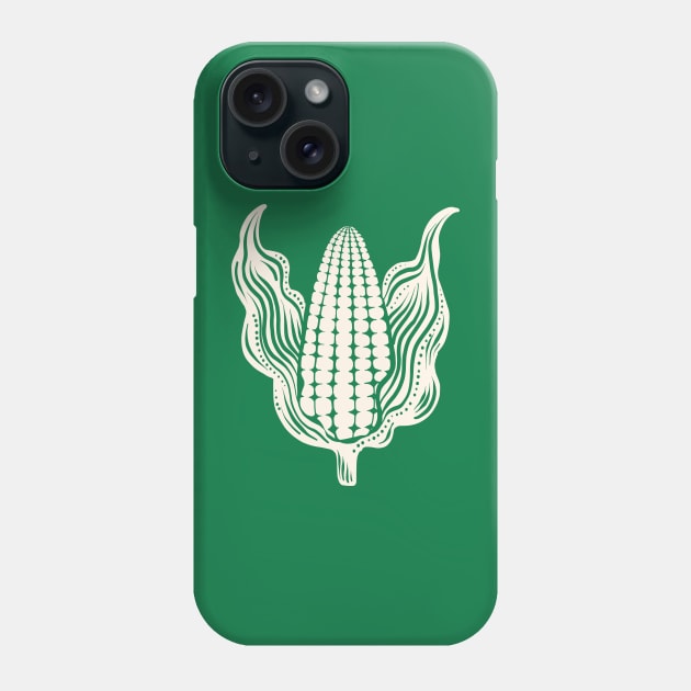 Corn on the Cob white Phone Case by Rebelform