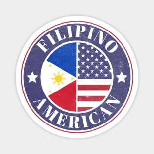 Proud Filipino-American Badge - Philippines Flag Magnet