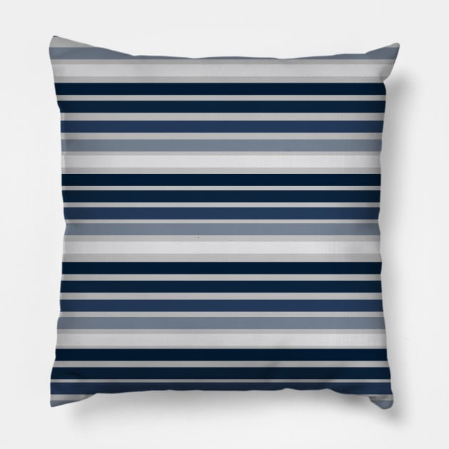 Blue Line Modern Elegant Pattern Geometric Pillow by Trippycollage