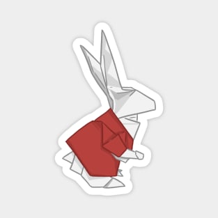 Origami Red Bunny _ Bunniesmee Wonderland Magnet