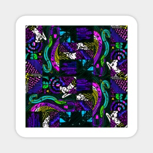 Multicolor Abstract pattern Magnet