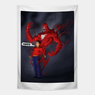 Venom Shazam - DC's Captain Marvel Tapestry