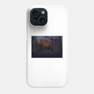 Halloween Horse coming through the Mist Phone Case