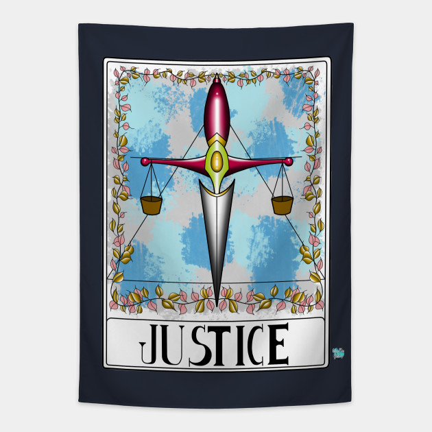 Justice tarot tapestry hot sale