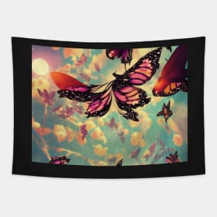 Through eyes of a butterfly Tapestry