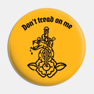 Don't Tread on me Gadsden Flag Pin