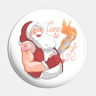 Brutal Santa Claus Pin