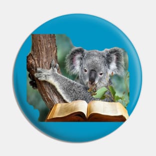 KOALA READING THE BIBLE Pin