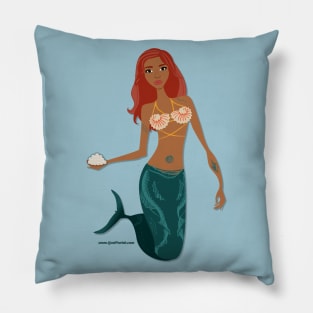 Mermaid Red Hair Pillow