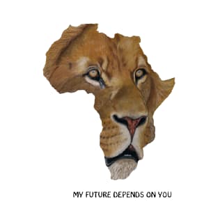 Lion my future depends on you T-Shirt