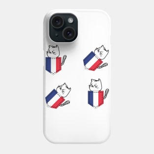 Patriotic Pocket Pussy - Cat Lover -  French Patriot Phone Case