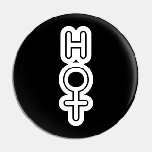 Hot female symbol Pin