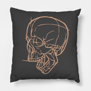 Skull Drawing Pillow