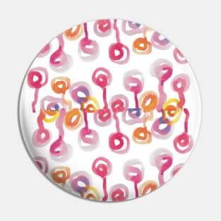 Watercolor Circles Pin