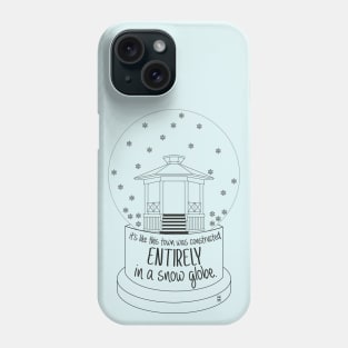 Stars Hollow in a snow globe Phone Case