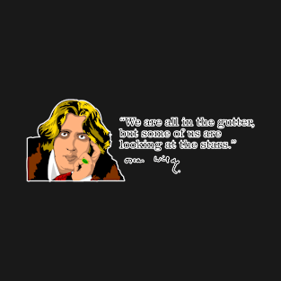 A colourful, funny design featuring Oscar Wilde and one of his quotes. T-Shirt
