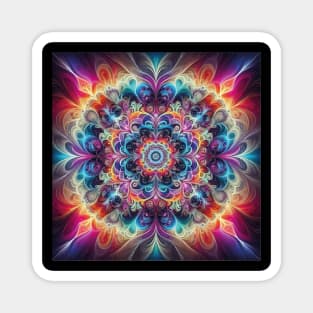 Stylized kaleidoscopic Magnet