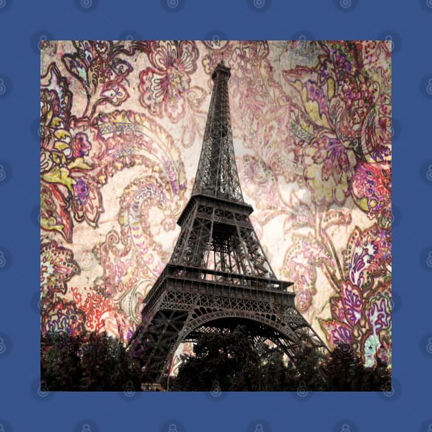 Floral Eiffel Tower in Paris, France by Christine aka stine1