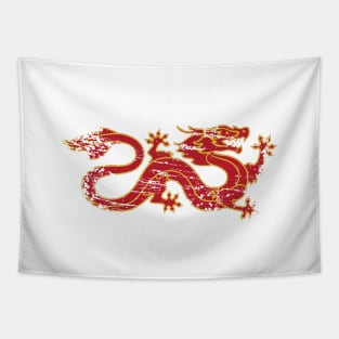 Dragon Banner Distressed. Tapestry