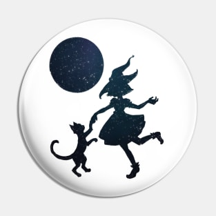 The Night Dance Silhouette Pin