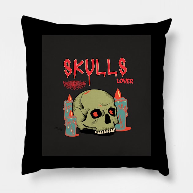 Skulls lover Pillow by Shop-Ford