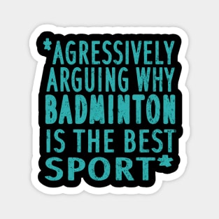 Badminton net racket double sayings Magnet