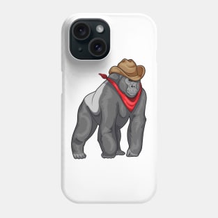 Gorilla Cowboy Cowboy hat Phone Case