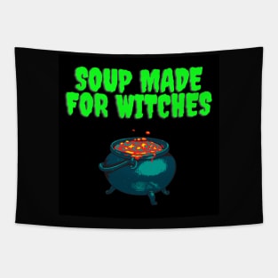 Soup made for witches. Tapestry