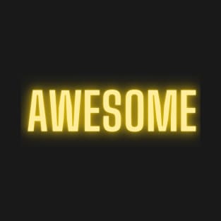 awesome yellow glowing design T-Shirt