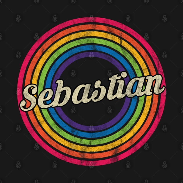 Sebastian - Retro Rainbow Faded-Style by MaydenArt