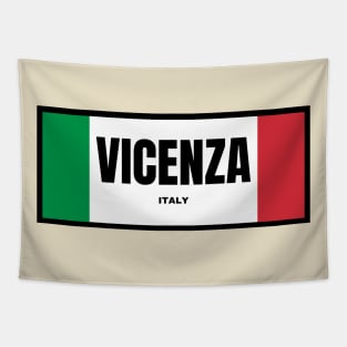 Vicenza City in Italian Flag Colors Tapestry