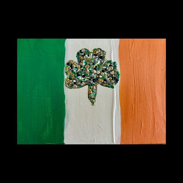 Shamrock in Flag by Shaky Ruthie's Art from the Heart