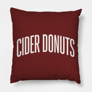 Cider Donuts College University Type Fall Foods Pillow