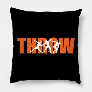 THROWS orange Pillow