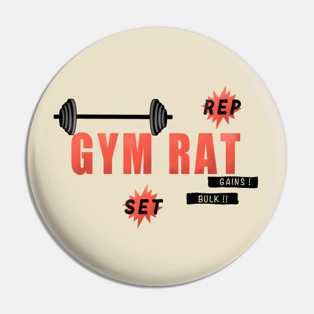 Gym Rat Pin by KAWSTIK