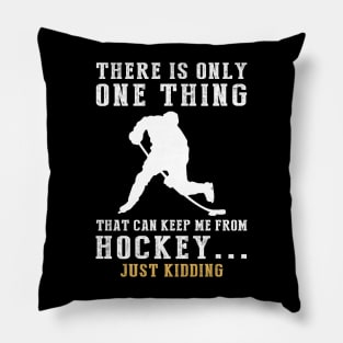 Hockey and Hilarity Unleashed - Embrace the Funny Side! Pillow