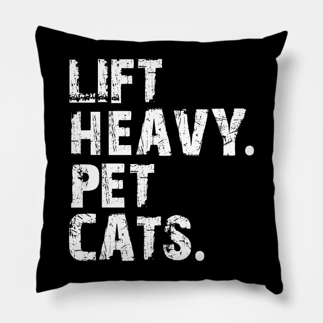 lift heavy pet cats Pillow by mdr design